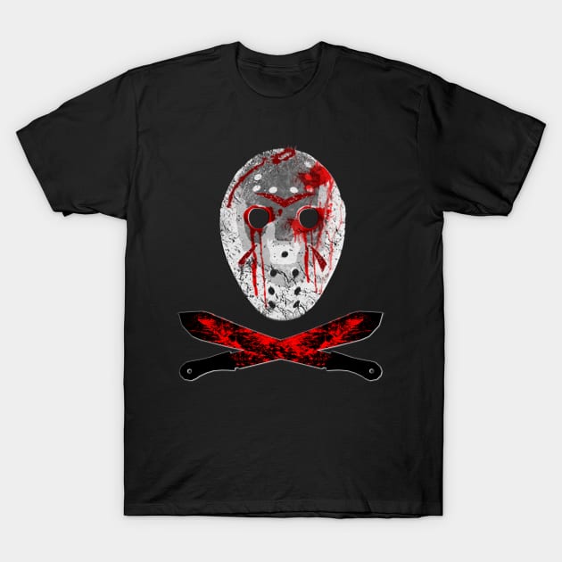 Bloody Mask and Machete T-Shirt by Scar